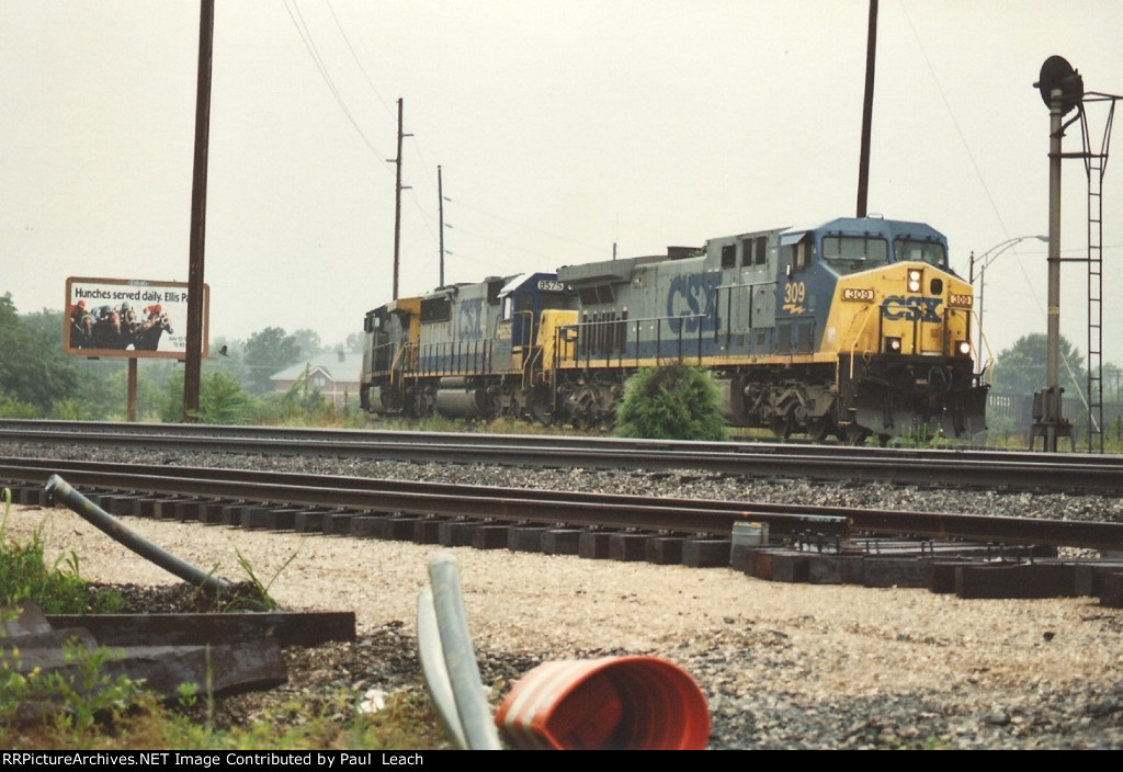 Coal train swings onto the main